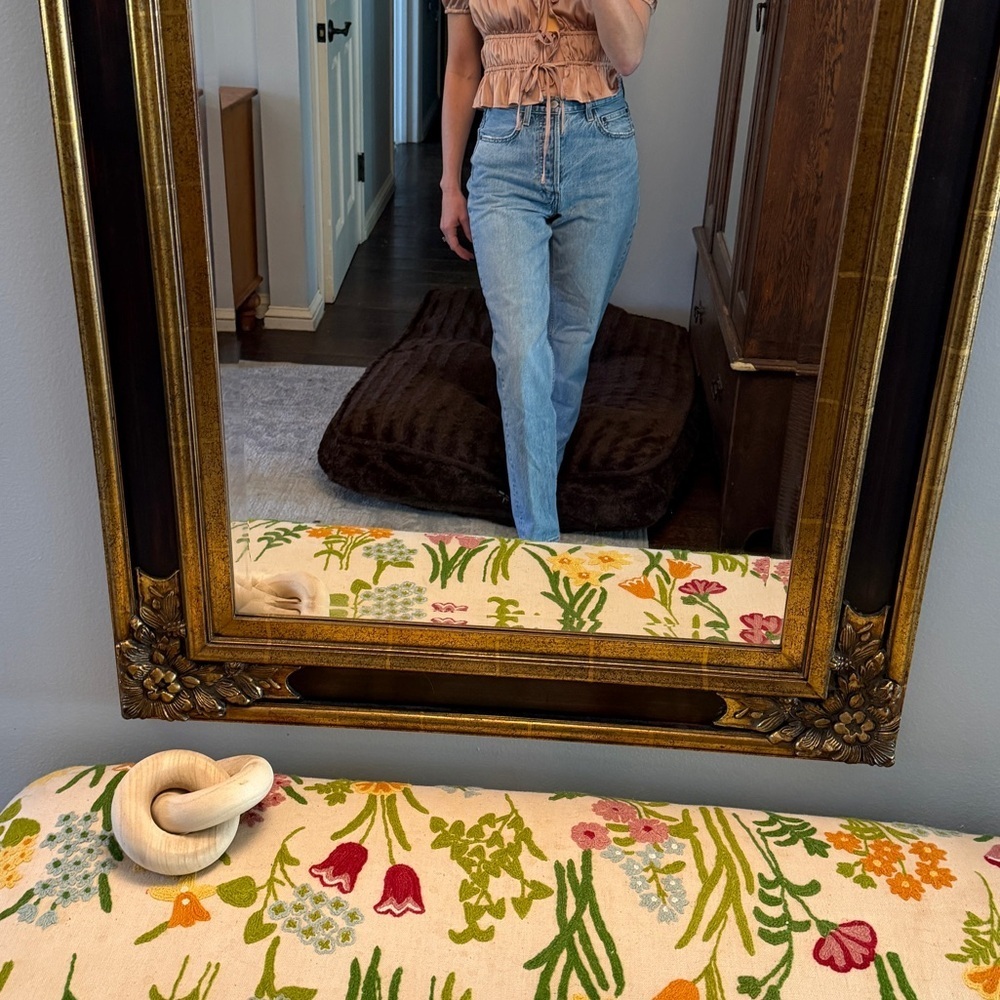 Denim Forum High Rise Loose Classic Blue Women's Jeans